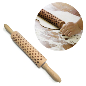 Star Embossed Rolling Pin