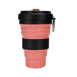 134 Collapsible Coffee Cup 550ml PEACH