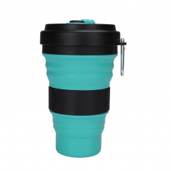 134 Collapsible Coffee Cup 550ml TURQOISE