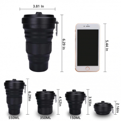 Collapsible Coffee Cup 550ml b