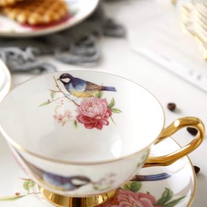 Luxury Bone China Tea Set for 2