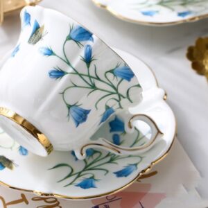 Luxury Bone China Teacup Gift Set for 2