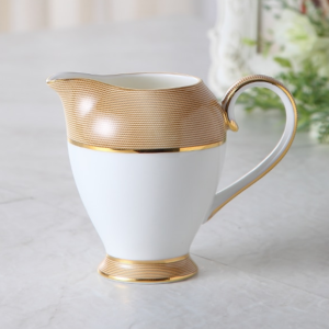 Luxurious Bone China Teacup Set- Golden