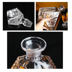 Luxe Diamond Whiskey Decanter Set