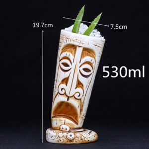 Hawaiian Tiki Cocktail Mugs