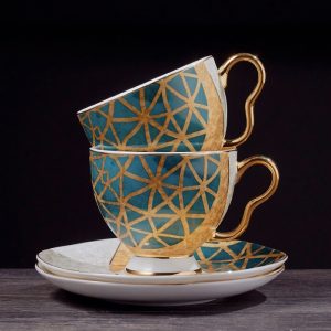 Luxury Mosaic Bone China Tea Set