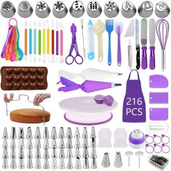mainimage0216-Piece-Pastry-Turntable-Set-Cake-Decoration-Supplies-Baking-Tools-Accessories-Rotating-Cake-Stand-Decorating-Mouth