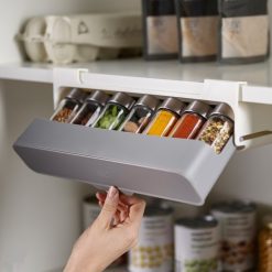 mainimage1Kitchen-Home-Self-adhesive-Wall-mounted-Under-Shelf-Spice-Organizer-Container-Spice-Boxes-Kitchen-Supplies-Storage