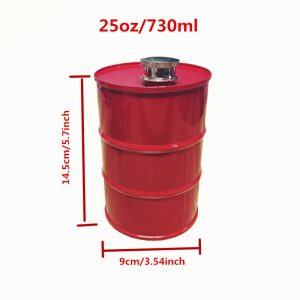 Oil Drum Liquor Flask (25oz/0.7L)