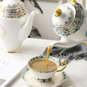 Contemporary Bone China Tea Set