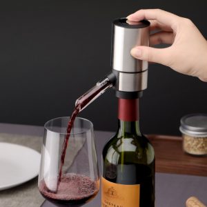 Electric Wine Dispenser Aerator- Silver