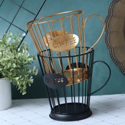 mainimage4Universal-Coffee-Capsule-Storage-Basket-Coffee-Cup-Basket-Vintage-Coffee-Pod-Organizer-Holder-Black-For-Home (2)