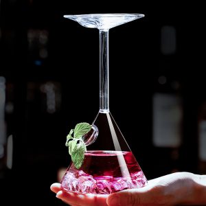 Upside Down Cocktail Glass