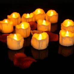 variantimage0Pack-of-12-24-Flickering-Remote-Control-Candles-Warm-White-Yellow-Electric-Flameless-Tealights-For-Valentine