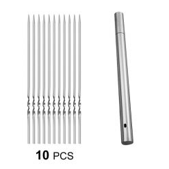 variantimage2Skewers-for-Barbecue-Reusable-Grill-Stainless-Steel-Skewers-Shish-Kebab-BBQ-Camping-Flat-Forks-Gadgets-Kitchen