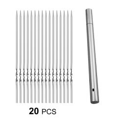 variantimage3Skewers-for-Barbecue-Reusable-Grill-Stainless-Steel-Skewers-Shish-Kebab-BBQ-Camping-Flat-Forks-Gadgets-Kitchen