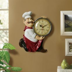 mainimage1Vintage-Wall-Clock-home-decoration-Resin-Chef-Statue-watch-Mute-Quartz-Clock-for-living-room-Kitchen