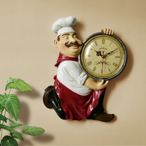 variantimage0Vintage-Wall-Clock-home-decoration-Resin-Chef-Statue-watch-Mute-Quartz-Clock-for-living-room-Kitchen