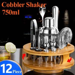variantimage30Stainless-Steel-Cocktail-Shaker-Set-Mixer-Bartender-Kit-Cobbler-Boston-Shaker-Bars-Set-Tools-Jigger-Mixer
