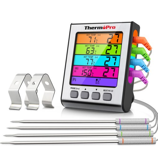 ADEHThermoPro-TP17H-4-Probes-4-Colors-Backlight-Large-LCD-Display-Digital-Kitchen-Cooking-Smoking-Oven-Meat