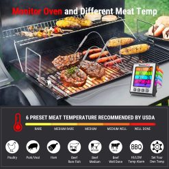 AkLmThermoPro-TP17H-4-Probes-4-Colors-Backlight-Large-LCD-Display-Digital-Kitchen-Cooking-Smoking-Oven-Meat
