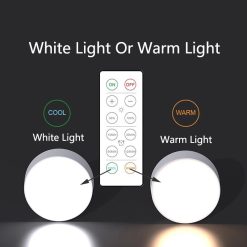 dZEVRemote-Control-Cabinet-Lights-Battery-Powered-Night-Light-Dimmable-Warm-White-Light-Kitchen-Lights-Closet-Aisle